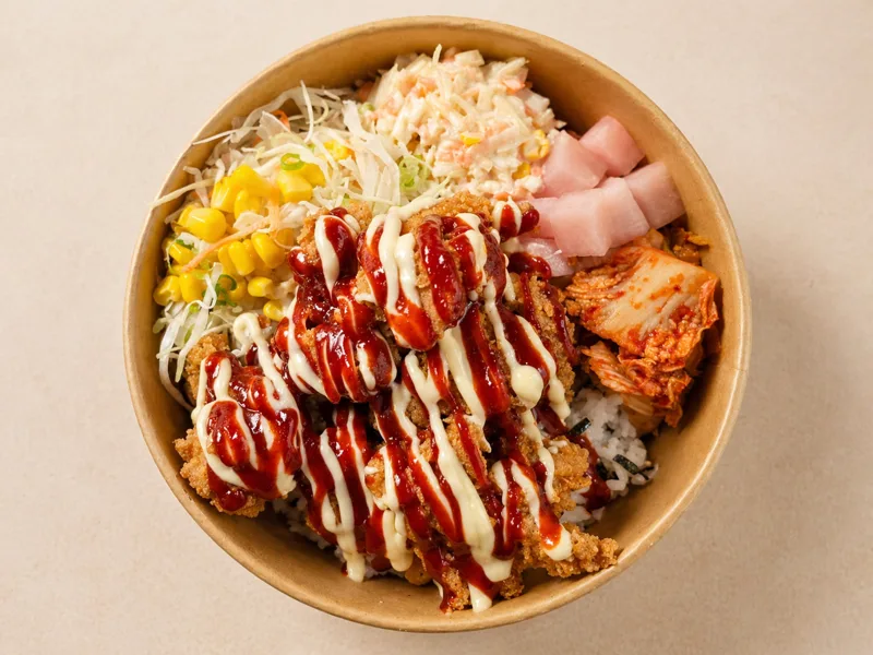 (Fried) Supreme Chicken Bowl: drizzled with our house special sauce